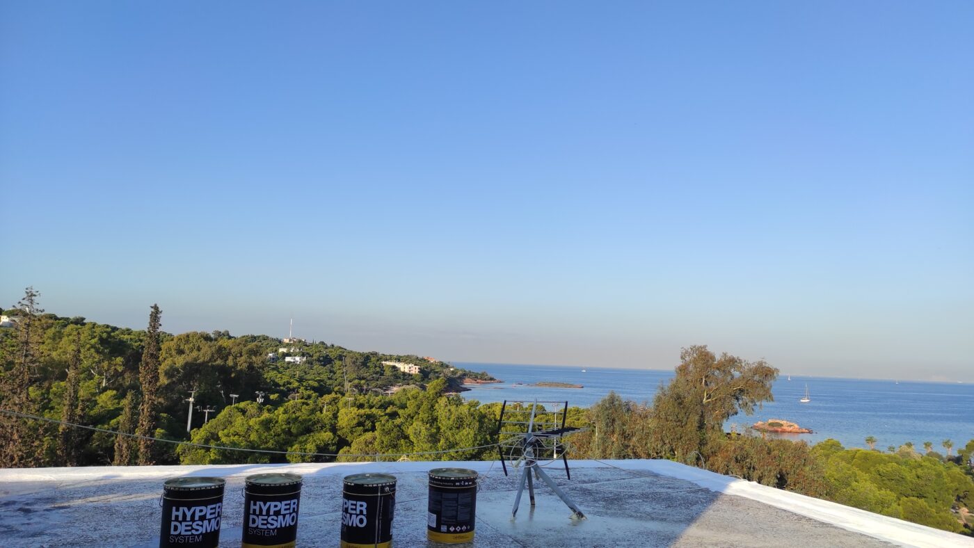Ταράτσας με hyperdesmo και οπλισμο